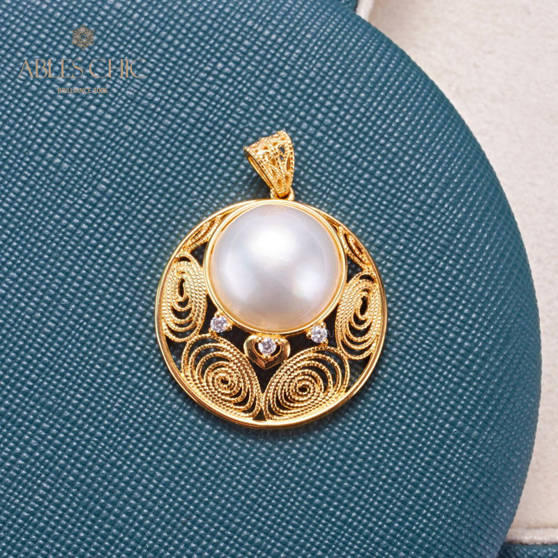Mabe Pearl Filigrananhänger 5843