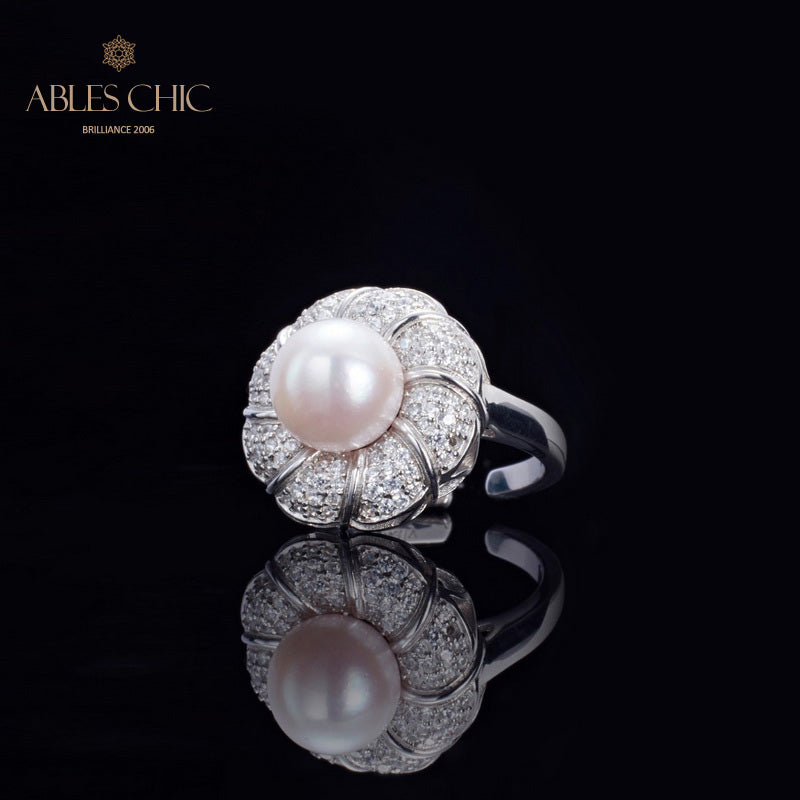 Akoya-Perlen-Blumenring 5783