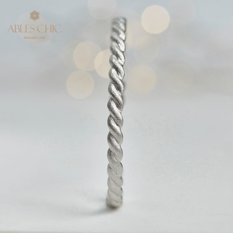 Mattes Armband mit Seilmuster 5921