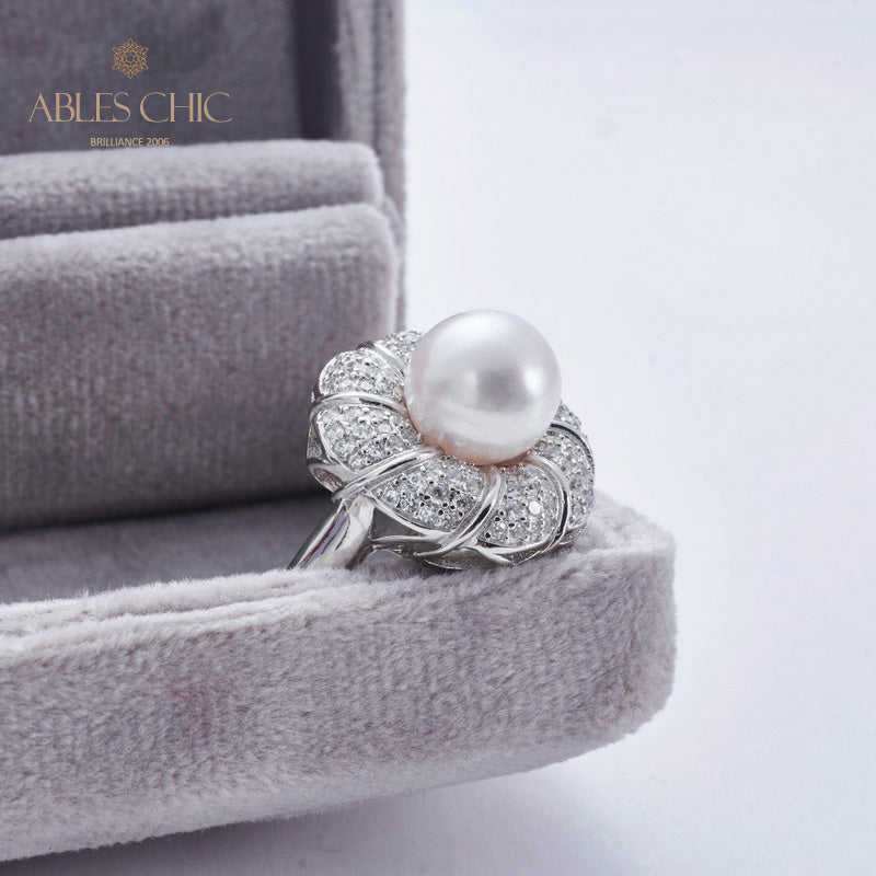 Akoya-Perlen-Blumenring 5783