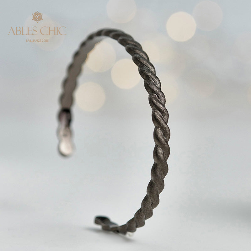 Mattes Armband mit Seilmuster 5921