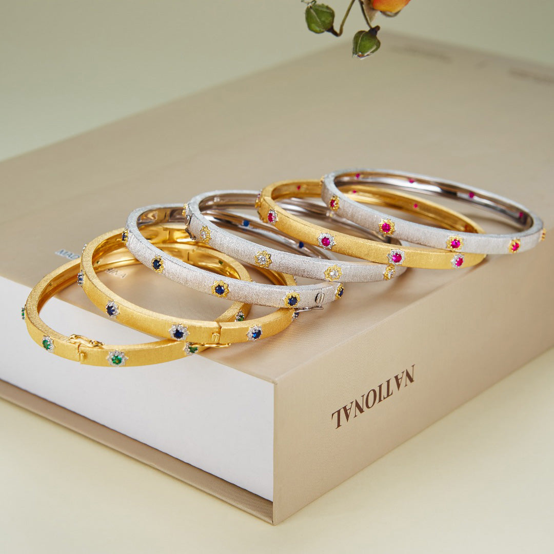 Sonnenblumen-Armband mit Scharnier 5464