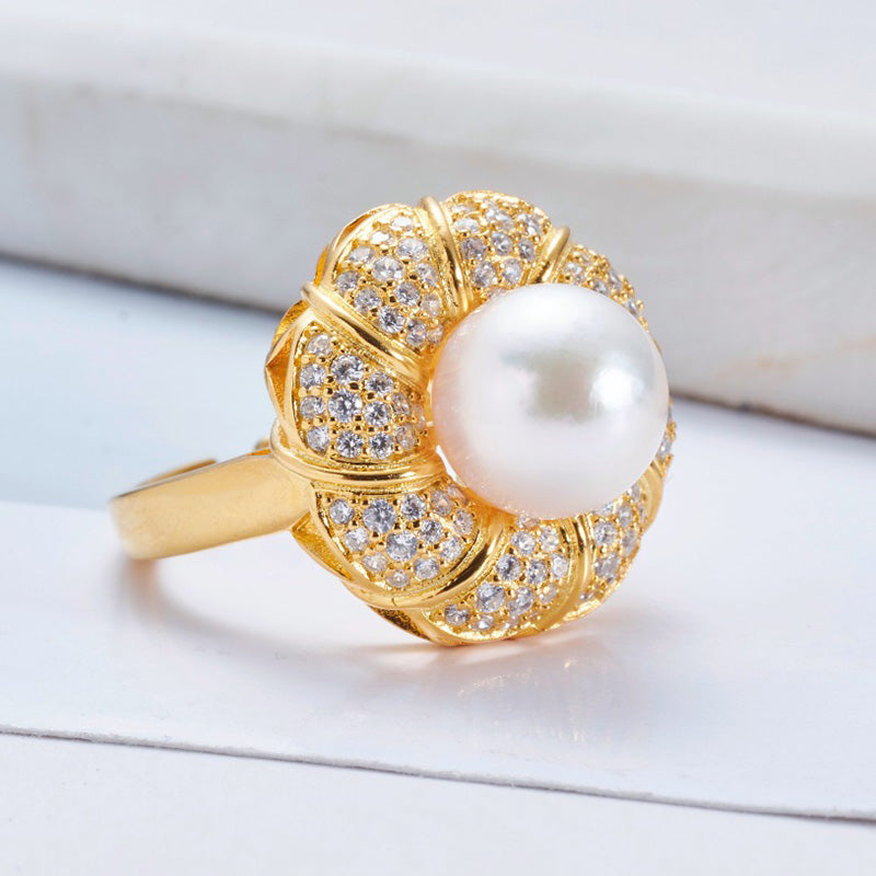 Akoya-Perlen-Blumenring 5783