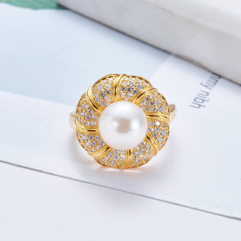 Akoya-Perlen-Blumenring 5783