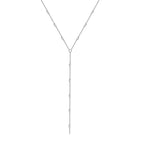 Perlenkette mit Kabelkette N1049