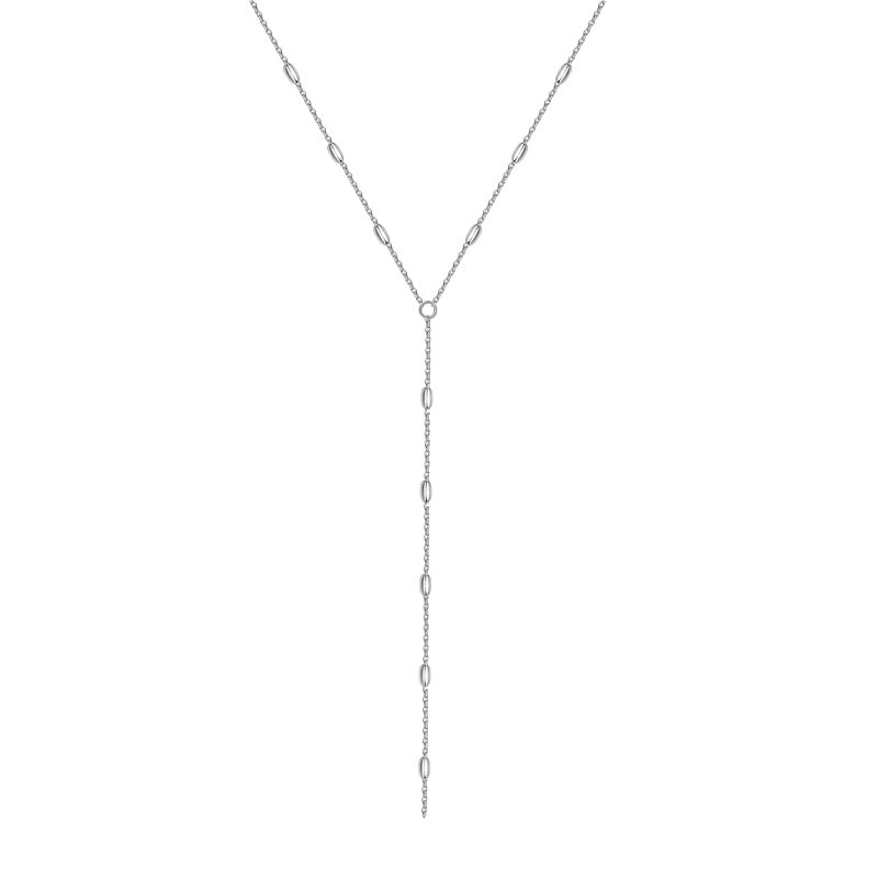 Perlenkette mit Kabelkette N1049