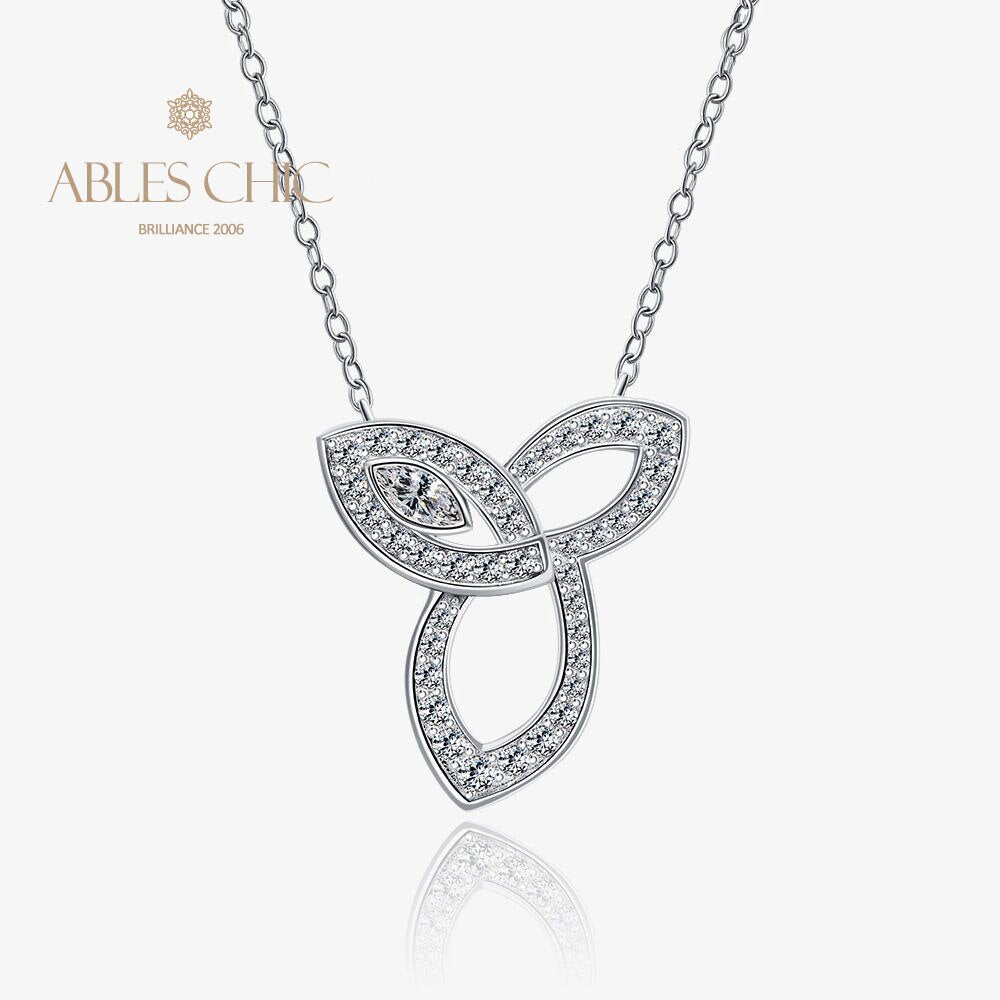 Marquise-Halskette mit Unendlichkeits-Charm P0746