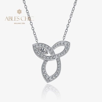 Marquise-Halskette mit Unendlichkeits-Charm P0746