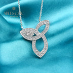 Marquise-Halskette mit Unendlichkeits-Charm P0746