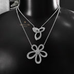 Marquise-Halskette mit Unendlichkeits-Charm P0746