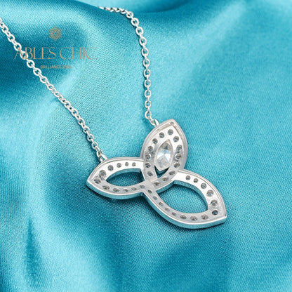 Marquise-Halskette mit Unendlichkeits-Charm P0746
