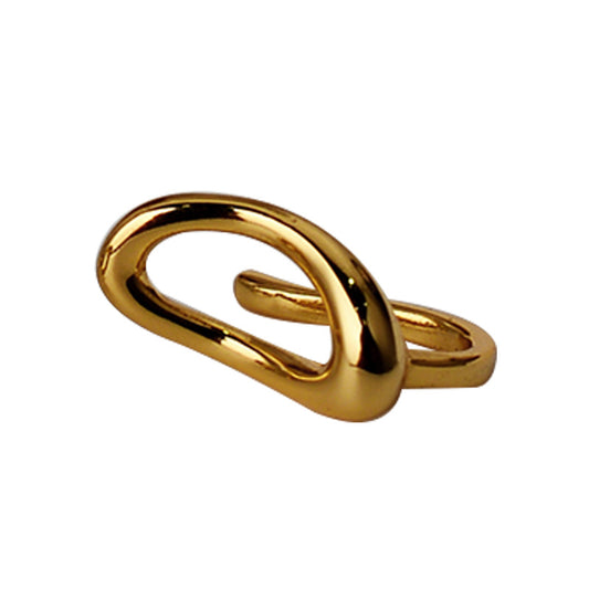 Ovaler Draht-Clip-On-Ohrring E1096, 1 Stück