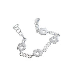 Zerknittertes Charms Panzerkettenarmband B1005
