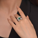 Turmalin Schmetterling Cocktail Ring R1262