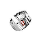 Granatring mit breiten Abschnitten R1069