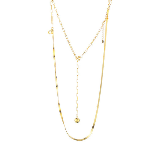Schlangenkette, längliche Halskette N1025