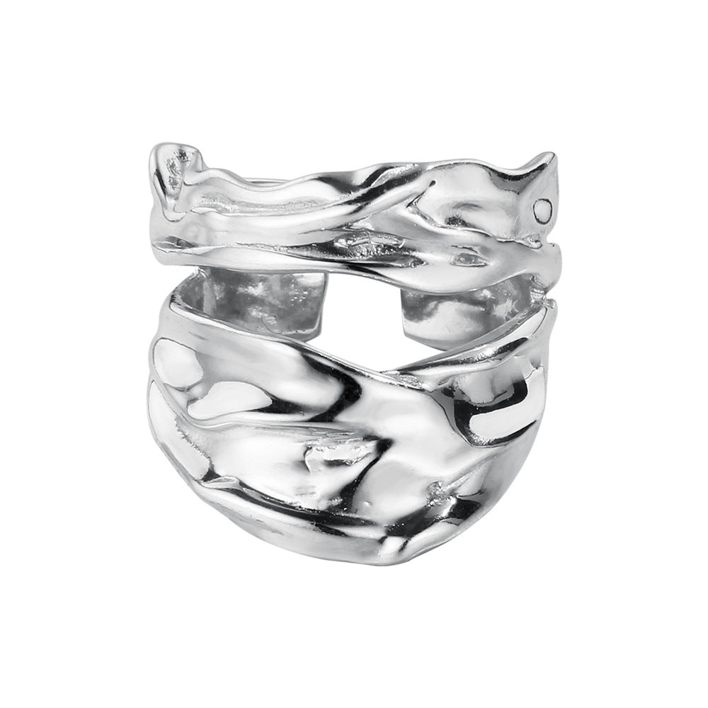 Impressionistischer, weit geöffneter Ring R1095