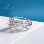 Statement-Ring mit 4 Strängen Diamanten R1381
