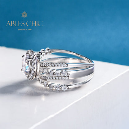 Statement-Ring mit 4 Strängen Diamanten R1381