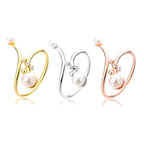 Blumenring mit Süßwasserperlen RN1022
