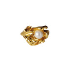 Impressionistischer Blumenperlenring R1010
