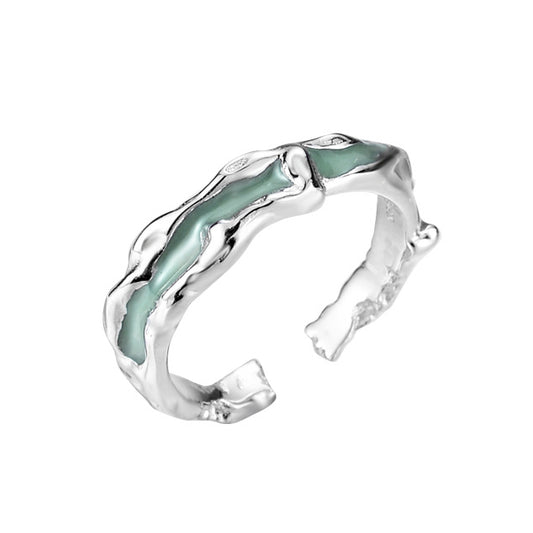 Unregelmäßiger Emaille-Ring R1227