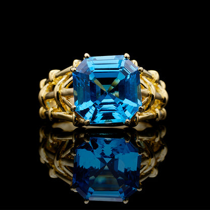 Asscher-Schliff-Topasring 5910