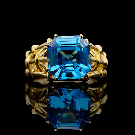 Asscher-Schliff-Topasring 5910