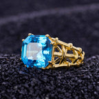 Asscher-Schliff-Topasring 5910