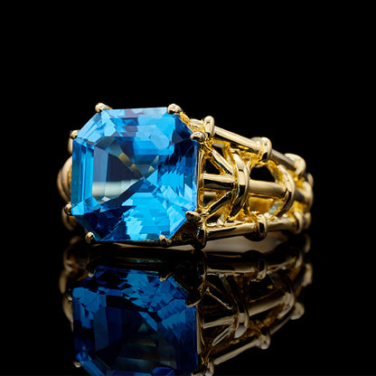 Asscher-Schliff-Topasring 5910