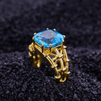 Asscher-Schliff-Topasring 5910