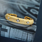 Seidiges Element Kleeblatt Armband 6037