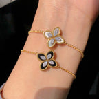 Muschelachat-Klee-Armband 6168