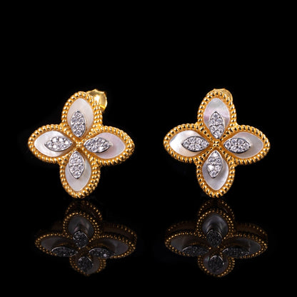 Achat-Klee-Ohrringe 6169