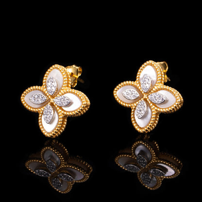 Achat-Klee-Ohrringe 6169