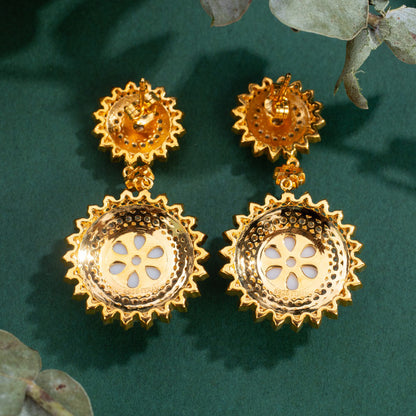 Sonnenblumen-Perlenohrringe 6174