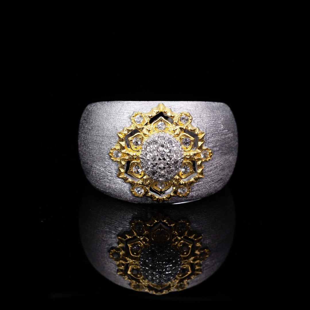 Topas-Blumen-Seidenring 6191