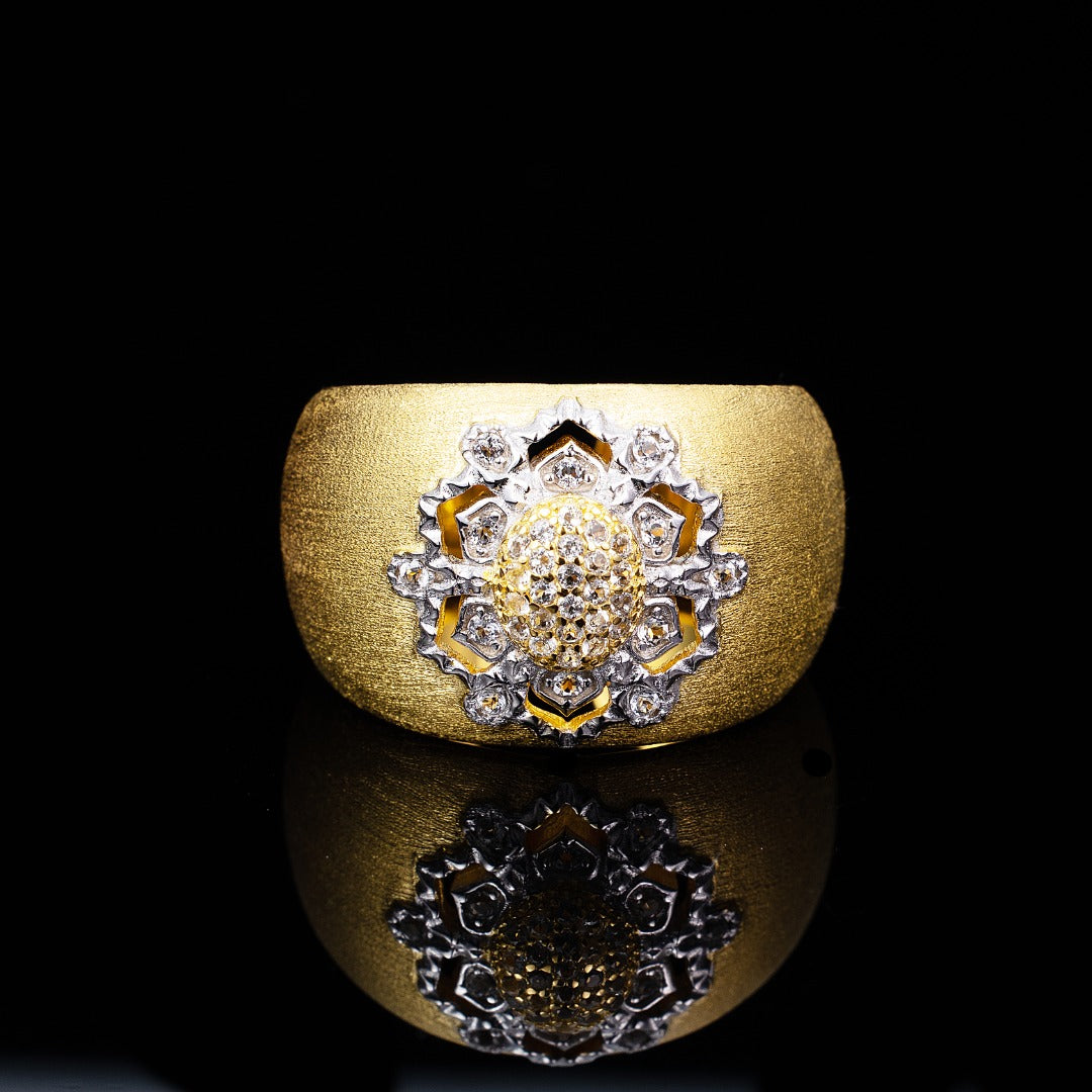 Topas-Blumen-Seidenring 6191