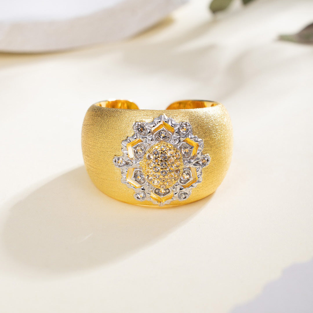 Topas-Blumen-Seidenring 6191