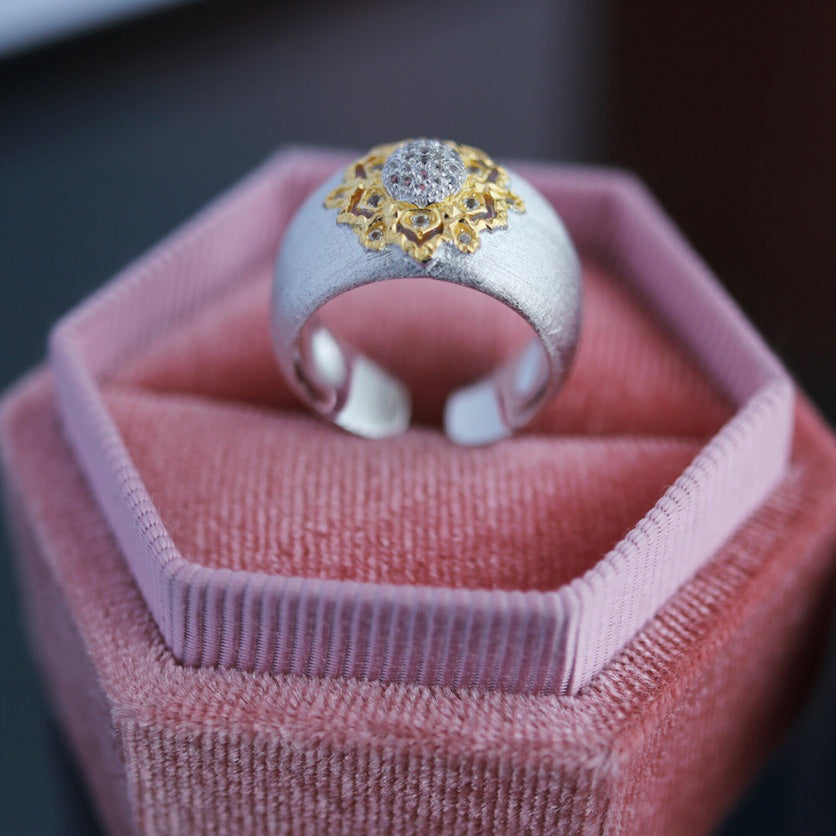 Topas-Blumen-Seidenring 6191