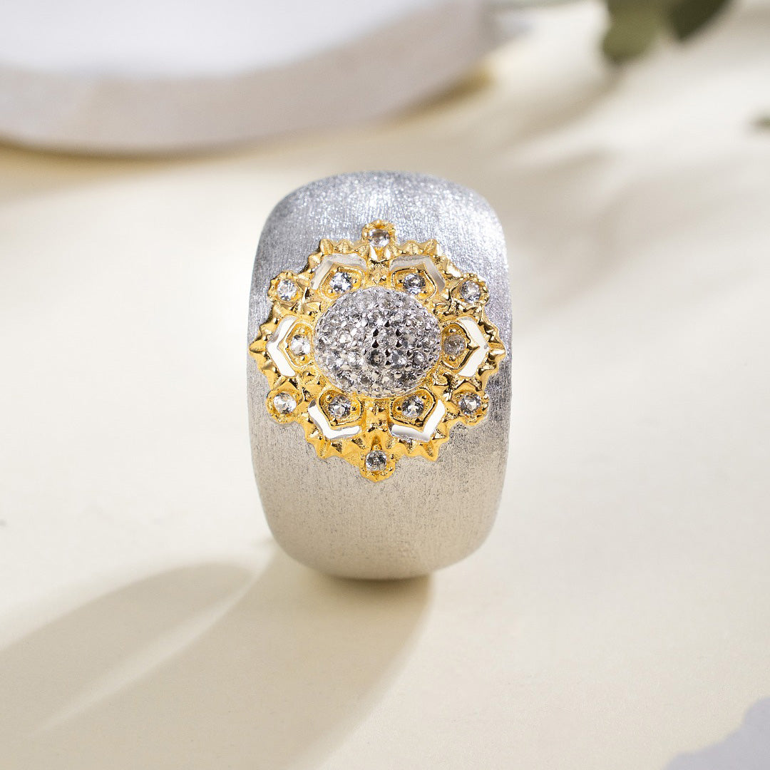 Topas-Blumen-Seidenring 6191