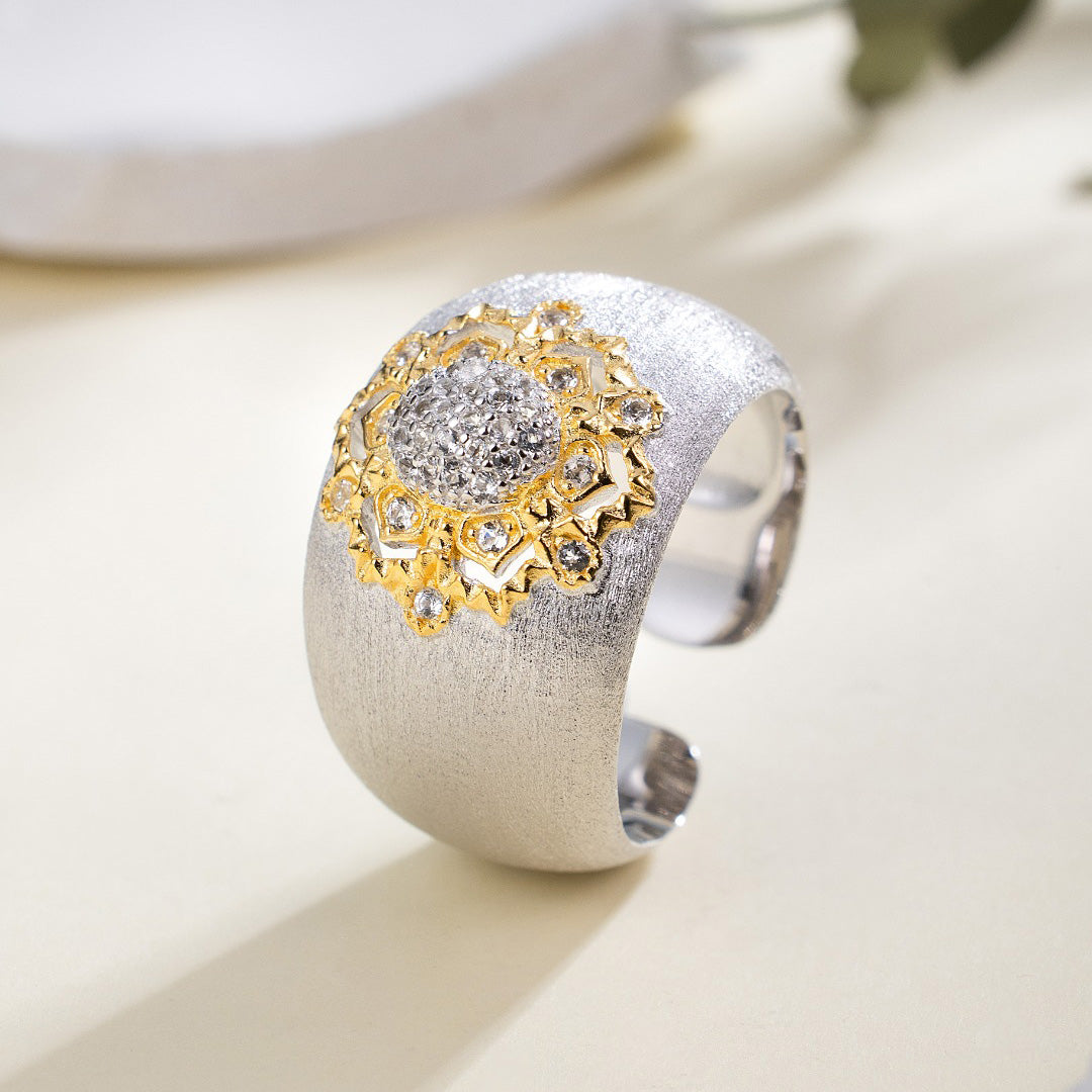 Topas-Blumen-Seidenring 6191