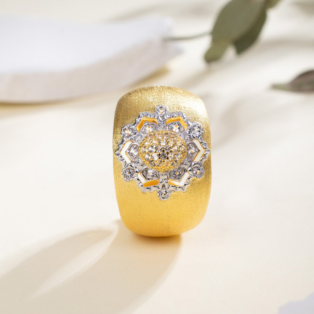 Topas-Blumen-Seidenring 6191