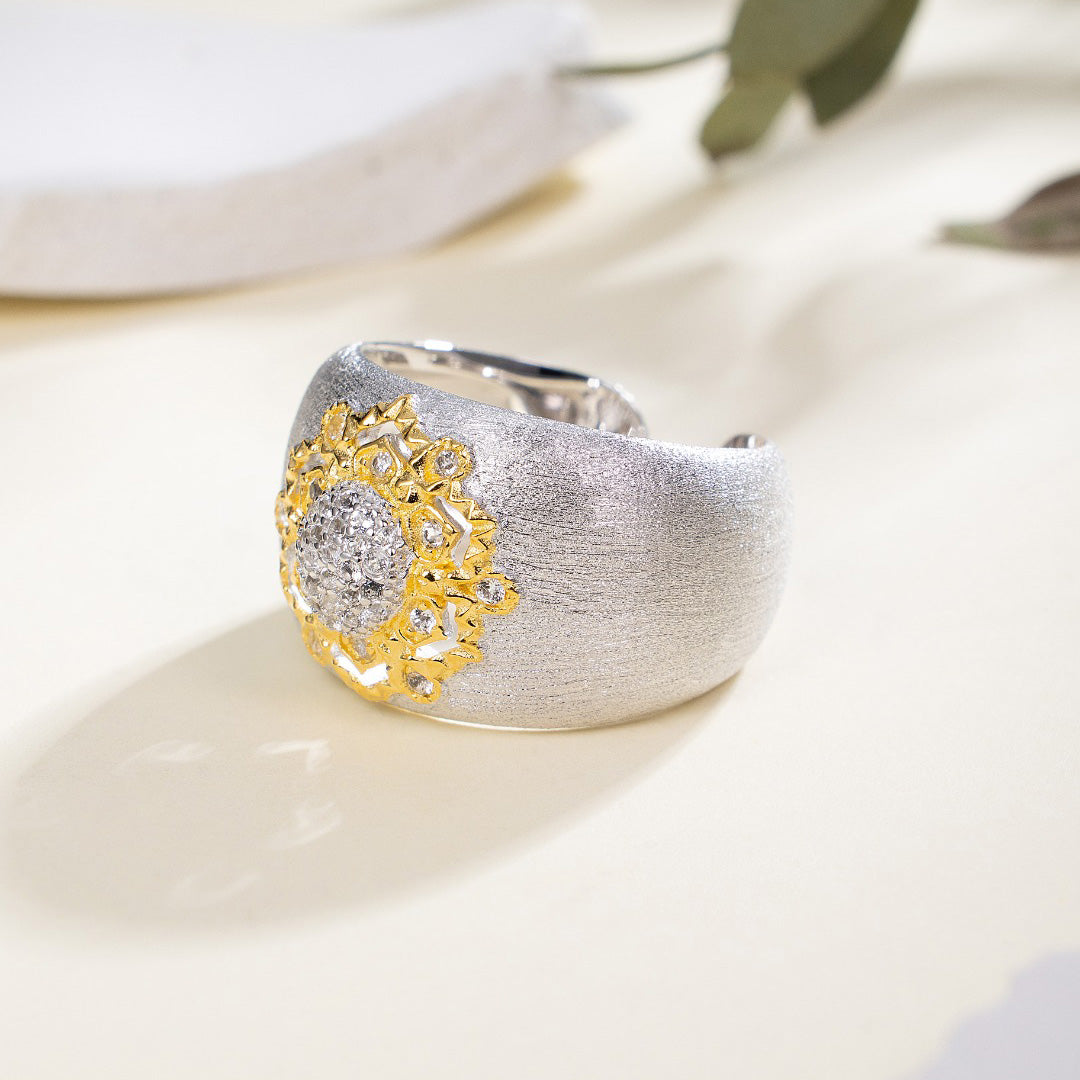 Topas-Blumen-Seidenring 6191