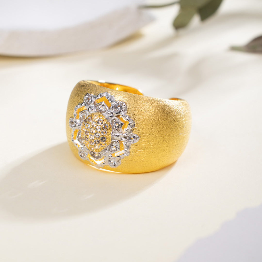 Topas-Blumen-Seidenring 6191