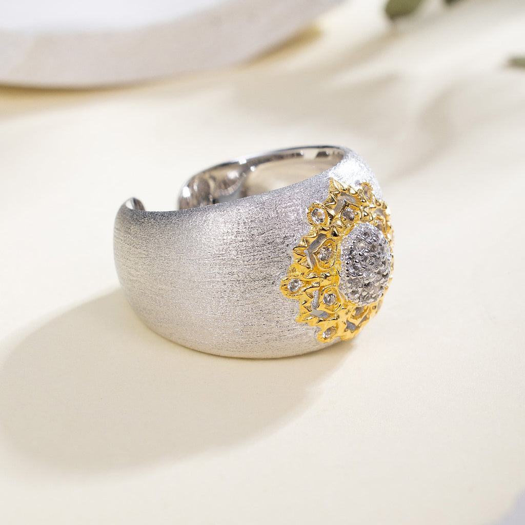Topas-Blumen-Seidenring 6191