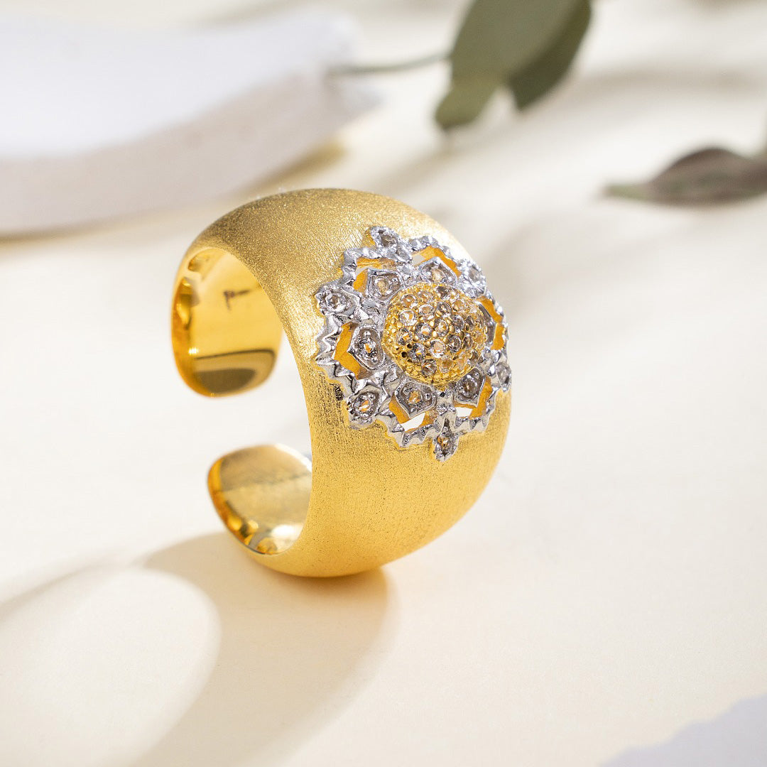 Topas-Blumen-Seidenring 6191