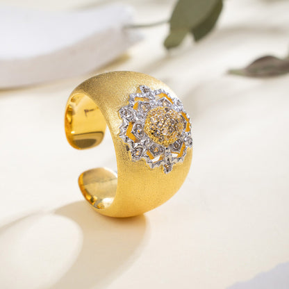 Topas-Blumen-Seidenring 6191