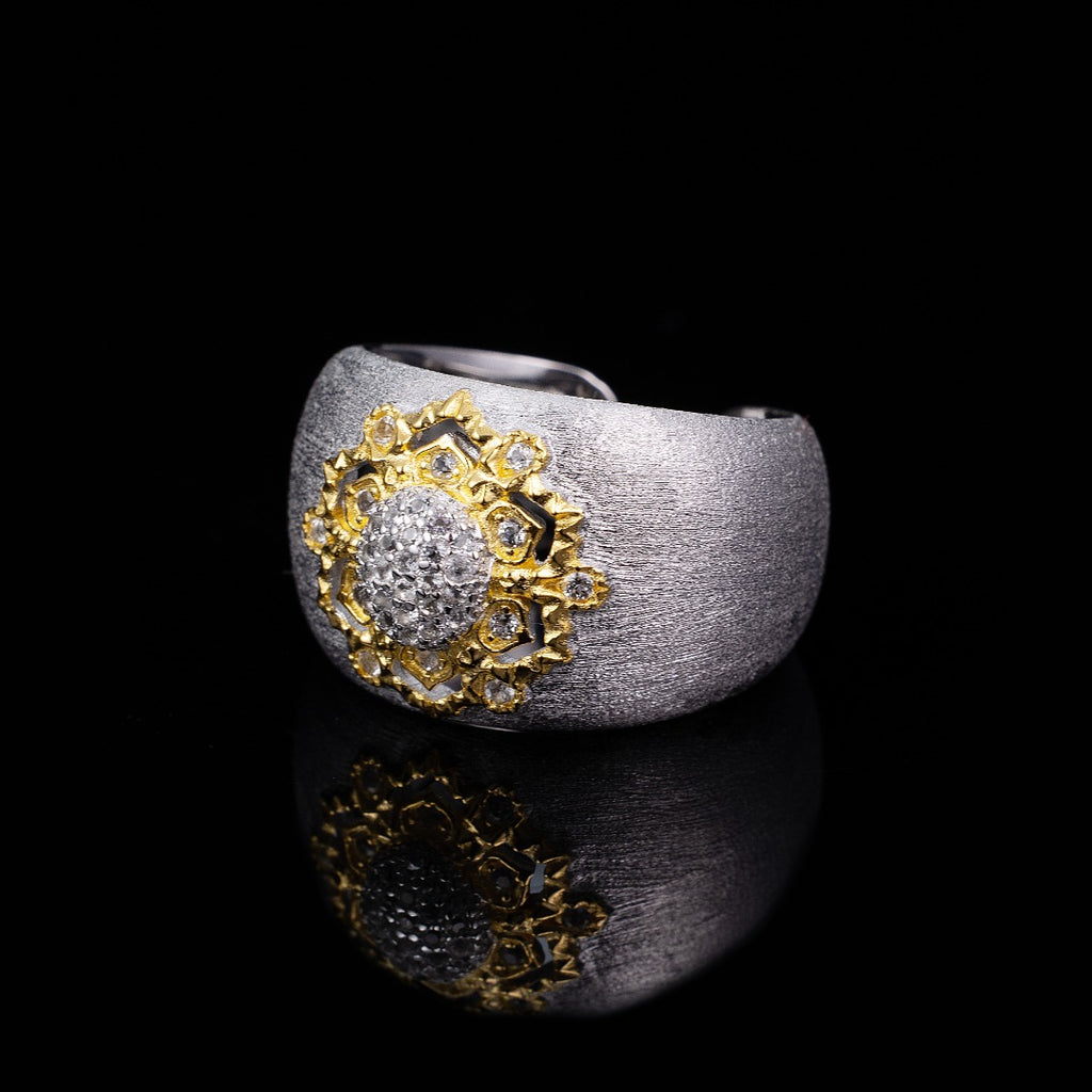 Topas-Blumen-Seidenring 6191