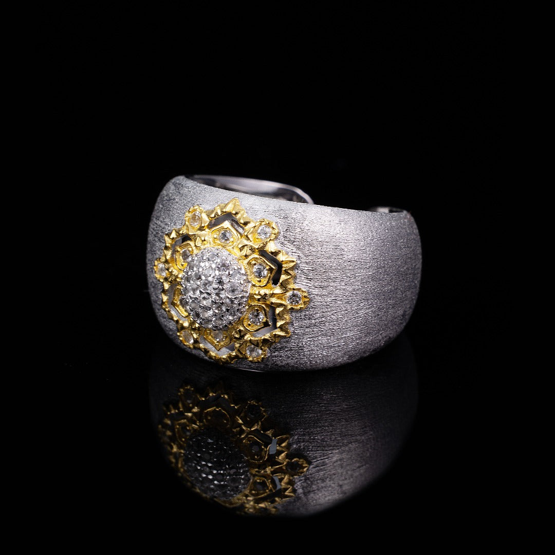Topas-Blumen-Seidenring 6191